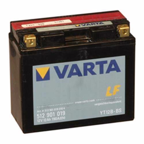 Varta 512 901 003  MC batteri 12 volt 12Ah (+pol til venstre)